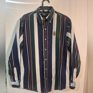 Polo by Ralph Lauren Striped Shirt - Navy, Green, White